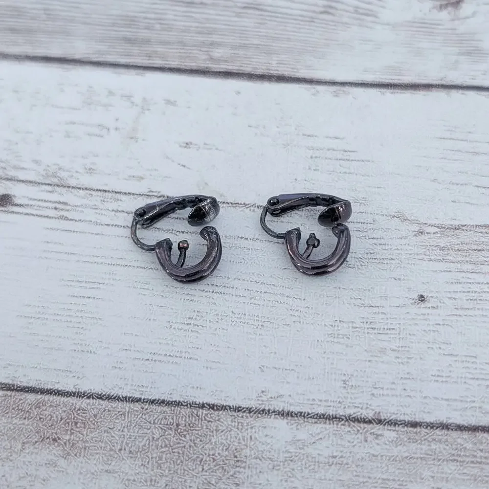 Vintage Clip On Earrings Brown - Missing Something?